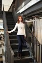 꽃잎소매 골지 니트티셔츠 : Romantic & Trendy Looks, Styleonme