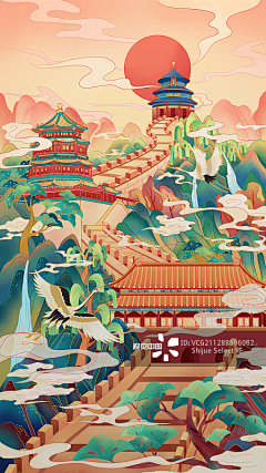l墨馨采集到国风插画