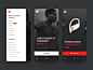 New Beats. Shop concept. mobile ui app card product ui shop concept shop beats by dre beats