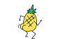 Dribbble pineapple