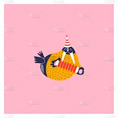 可爱的,动物,进行中,计算机图标,海象,手风琴,幽默,贺卡,海洋生命,新年前夕