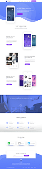 App landing page