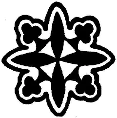 十字花卉印花图案t恤印花|插画|打印|黑白|简约造型|手绘|图案设计|印花图案|黑白图案|黑白名片|黑白黑白装饰画|黑白线条黑白鲤鱼图