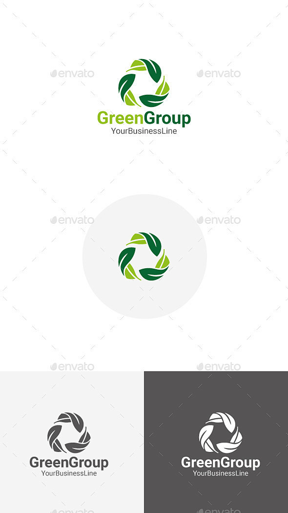 绿色组——自然标志模板Green Gro...