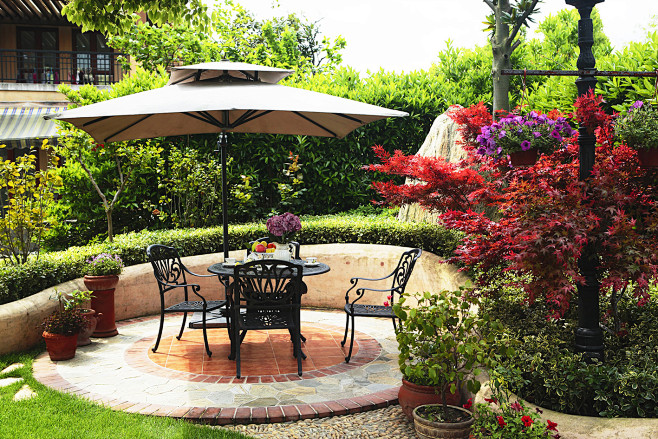 溢柯花园花园设计别墅私家花园商业景观上海景观设计公司庭院设计阳台