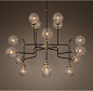 Bistro Globe Clear Glass 16-Light Chandelier--for entryway!