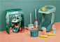 MKN031521 Cleaning set 盒庄恐龙清洁推车套 MKTOYS,美佳玩具 品类齐全的中国玩具出口商