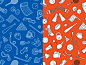 Sport pattern dribbble