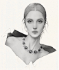 alex tang alex tang wei hao alextangweihao digital illustration fashion illustration fashion portrait ILLUSTRATION  Jewellery design Jewelry Illustration Procreate