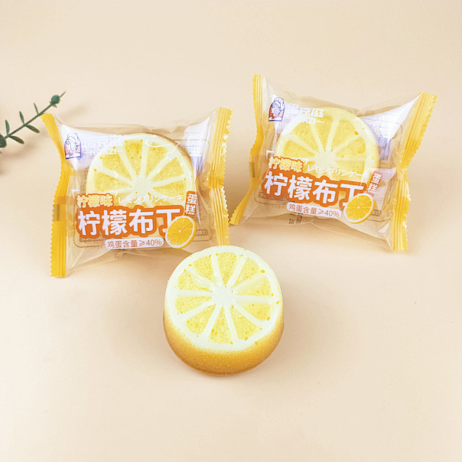 诺克滋柠檬布丁蛋糕柠檬味糕点儿童网红早餐...