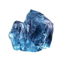 BOOM素材盒采集到4K幽蓝3D透明晶体水晶冰块结晶冰晶高清背景底纹PNG免抠图片素