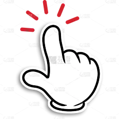 常规通用单手点击图标元素贴纸