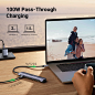 Amazon.com: UGREEN USB C Hub, 7 in 1 USB-C Hub with 4K HDMI, 100W Power Delivery, USB-C & 2 USB-A 5Gbps Data Ports, SD/TF Card Reader, USB C Dongle for MacBook Pro/Air, iPad Pro, Surface, XPS, Thinkpad Rog Ally : Electronics