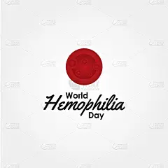 世界血友病日矢量设计插图为人类时刻