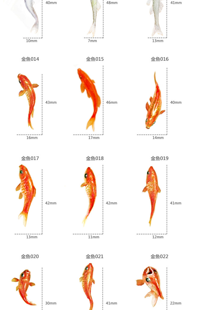 3D树脂画贴纸金鱼 水晶滴胶树脂金鱼小红...
