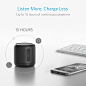 Amazon.com: Anker SoundCore mini, Super-Portable Bluetooth Speaker with 15-Hour Playtime, 66-Foot Bluetooth Range, Enhanced Bass, Noise-Cancelling Microphone - Black: Electronics
