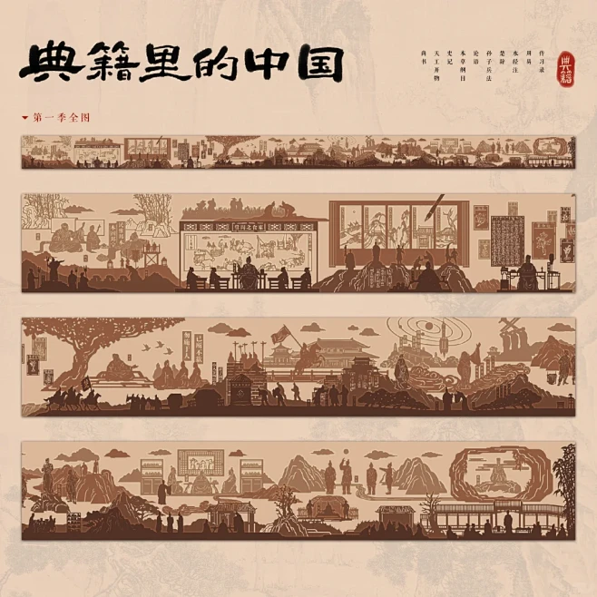 国风插画设计《典籍里的中国-尚书》 - 小红书-花瓣网
