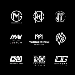 英文字母LOGO设计合集。字母的变形设计。