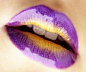 Purple and Yellow lips