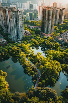 AI数字艺术房地产城市航拍摄影图-众图网