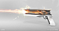 Destiny 2: Sunshot Exotic, Adrian Majkrzak : Concept for the Sunshot Exotic Hand Cannon in Destiny 2.