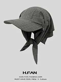 复古格纹日韩夏季绑带头巾帽鸭舌帽街头嘻哈男女同款棒球帽防晒-淘宝网