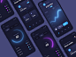 Cryptocurrency application ios blockchain finance ethereum bitcoin graphic crypto exchange cryptocurrency crypto wallet crypto dark blue application clean mobile app interface design ux ui