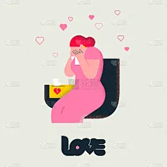 伤心的女人哭的心碎了，因为爱疼了