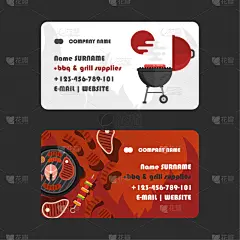 烤肉架,炊具,设备用品,名片,格子烤肉,火盆,商务,热,请柬,设计