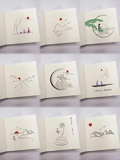 超简单呀～古风简笔意境画持续更新中 - 小红书