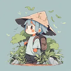 可爱男孩｜简约学生头像