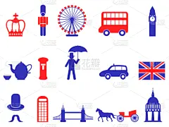 英格兰,彩色图片,国际著名景点,巴士,传统,名声,汽车,布置,剪影