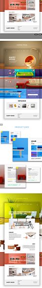 Online store interior goods «HAPPY WOOD» on Web Design Served