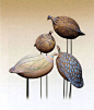 Ceramic Garden Birds - Matusan: 