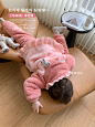 沫沫家定制童装2021新款女童加绒家居服套装宝宝保暖睡衣宝宝冬装-淘宝网