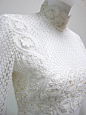 1960s Werle White Lace Maxi Dress image 2