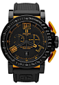 Zodiac 8554ZO Black Orange Swiss Racer #watch #zodiac