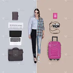 栩栩如生的女娃娃比较:女商人和旅行家