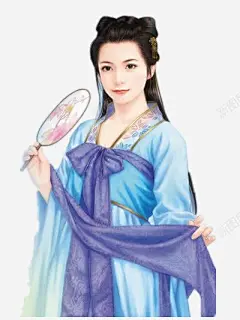 古代美女高清素材 中国风 人物 卡通 古代 古代美女 古风 唯美 手绘 美女 免抠png 设计图片 免费下载