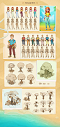 2D art game Game Art mobile game concept concept art 2D rendering props texturing