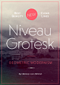 Niveau Grotesk (Typefamily) on Behance