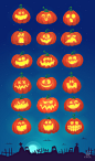 Happy Halloween illustrations (Vector) : Happy halloween illustrations 2015. Set of vector illustrations for Sale.