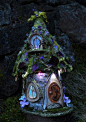 ♧ Charming Fairy Cottages ♧ garden faerie gnome  elf houses  miniature furniture - fae home:  #素材# #庭院# #创意# #花园#