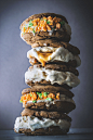 Apple Jacks Cereal Milk Ice Cream Sandwiches with Applejack (Brandy) Caramel Swirl | HonestlyYUM