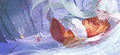 拨霞供-风雪前行 冰天雪地，狂风呼啸。小小的兔子顶着风雪与伤痛于雪原寸寸前行。只要还走得动，他便不会放弃，直到将迷失的同伴与客人平安救回来。