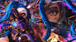 Anime 1920x1080 Arcane League of Legends TV series anime Jinx (League of Legends) Vi (League of Legends)