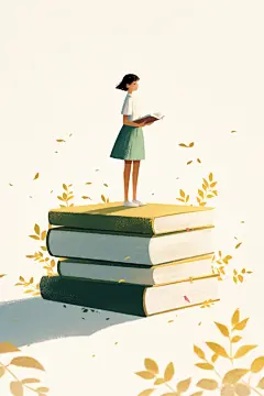 阅读故事书手绘主题