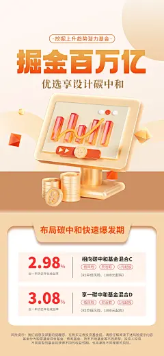 3D科技碳中和金融理财宣传海报-源文件-采灵感-cailinggan.com