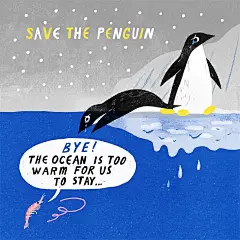 漂亮有趣！16张冬季主题动物插画作品