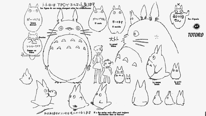 宫崎骏龙猫原画手稿值得珍藏